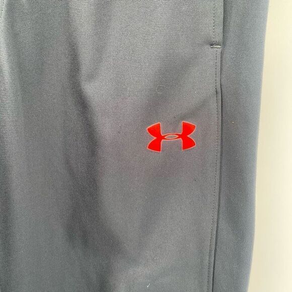 Under Armour Boy’s Gray Orange Brawler 2.0 Loose Active Sweatpants Medium - Picture 4 of 14